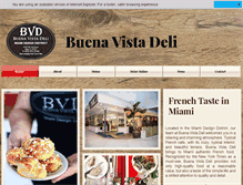 Tablet Screenshot of buenavistadeli.com